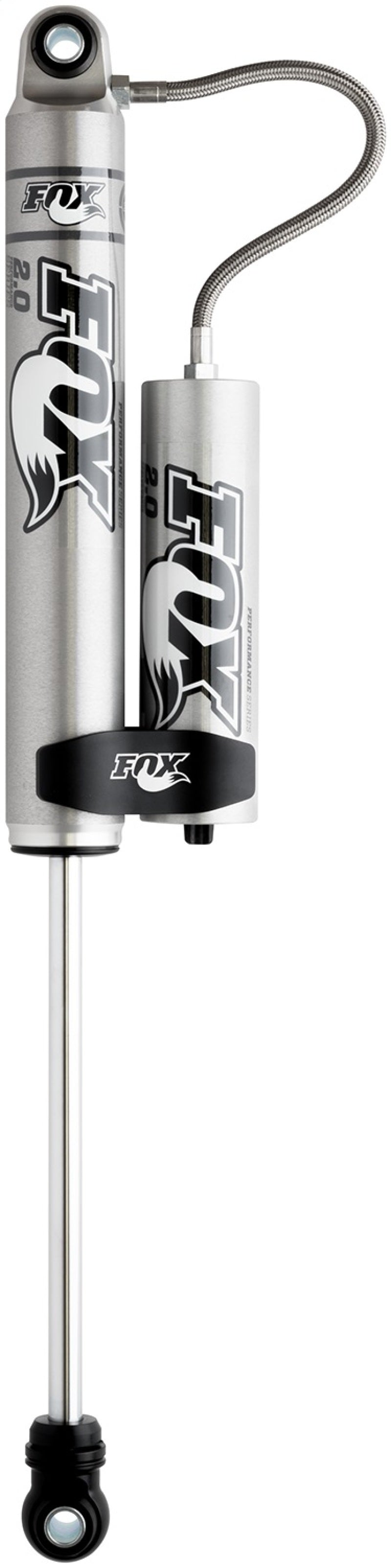 FOX 2.0 Perf Shock - Fox 99+ Chevy HD 2.0 Performance Series 10.6in. Smooth Body Remote Res. Rear Shock / 0-1in. Lift