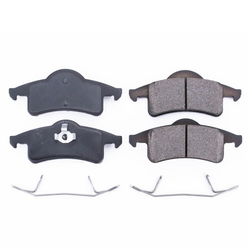 PSB Z17 Evolution Brake Pads - Power Stop 99-04 Jeep Grand Cherokee Rear Z17 Evolution Ceramic Brake Pads w/Hardware