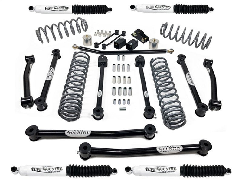 TUF Lift Kits - Tuff Country 18-23 Jeep Wrangler JLU (4 door Models Only) 4in Lift Kit (SX8000 Shocks)