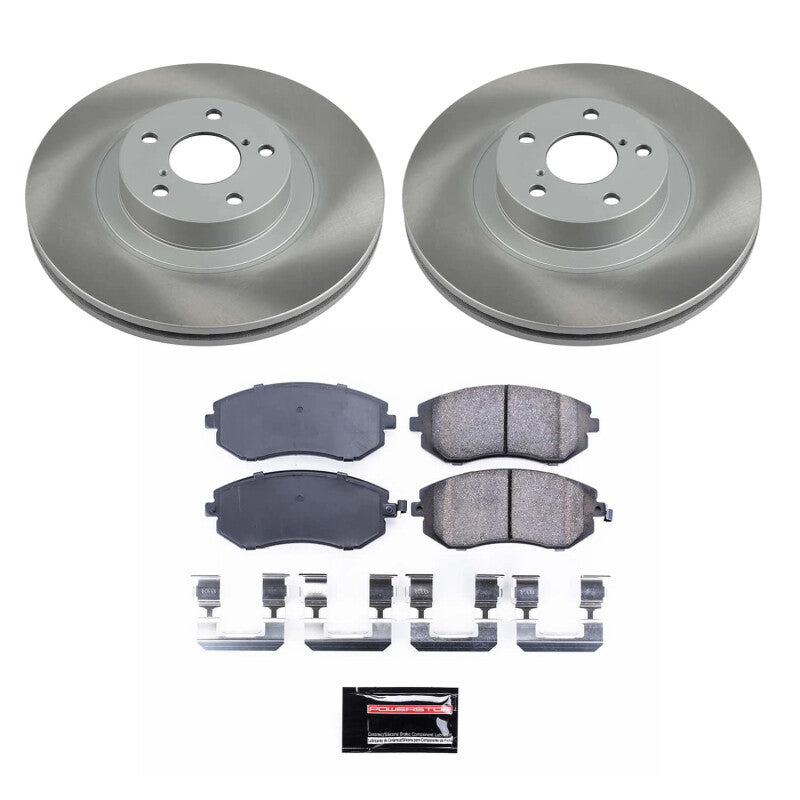 PSB Semi-Coated Rotor Kits - Power Stop 05-12 Subaru Outback Front Semi-Coated Rotor Kit