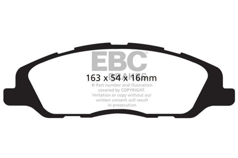 EBC Bluestuff Brake Pad Sets - EBC 10-14 Ford Mustang 5.0 Bluestuff Front Brake Pads