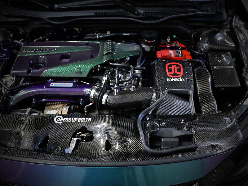 AFE Black Series Carbon Fiber Cold Air Intakes - aFe Air Intake System Pro Dry S 17-19 Honda Civic Type R I4-2.0L (t)