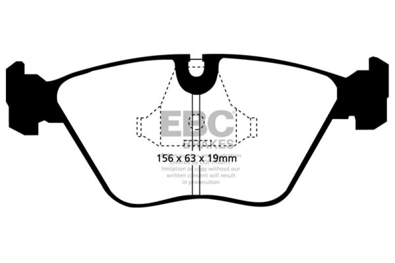 EBC Ultimax2 Brake Pad Sets - EBC 92-95 BMW M3 3.0 (E36) Ultimax2 Front Brake Pads