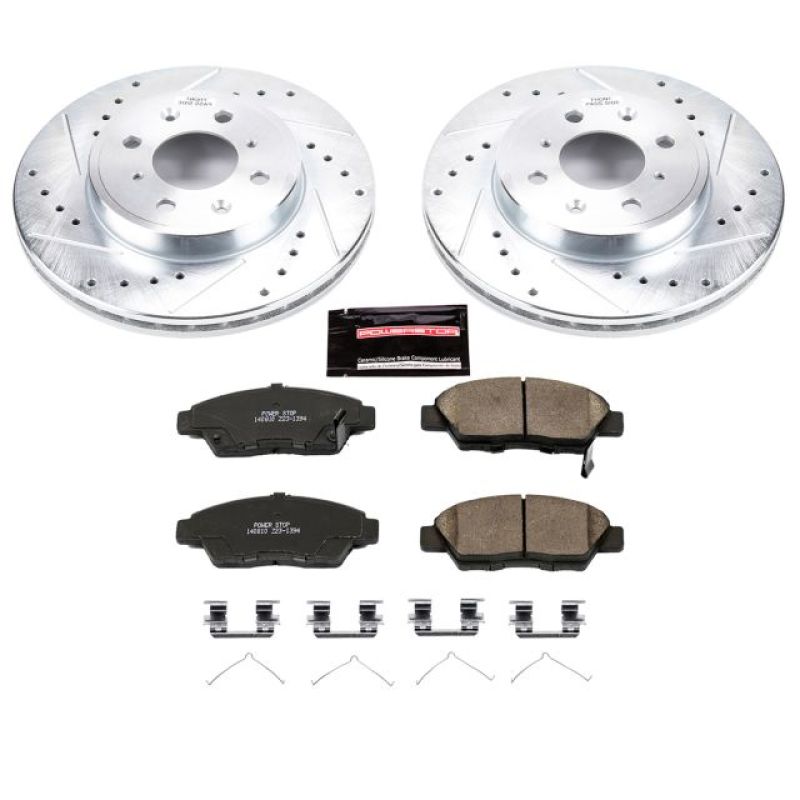 PSB Z23 Evolution Kit - Power Stop 15-19 Honda Fit Front Z23 Evolution Sport Brake Kit