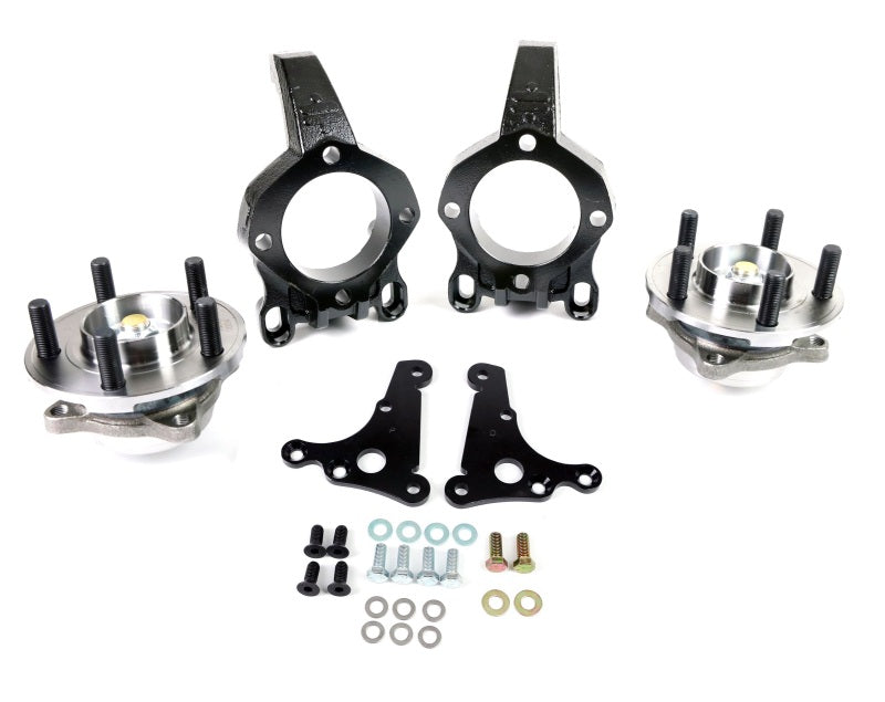 RID Steering Systems - Ridetech 64-66 Ford Mustang TruTurn Front Suspension Package w/Hub Spindles