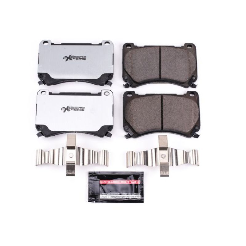 PSB Z26 Extreme Brake Pads - Power Stop 2011 Hyundai Equus Front Z26 Extreme Street Brake Pads w/Hardware