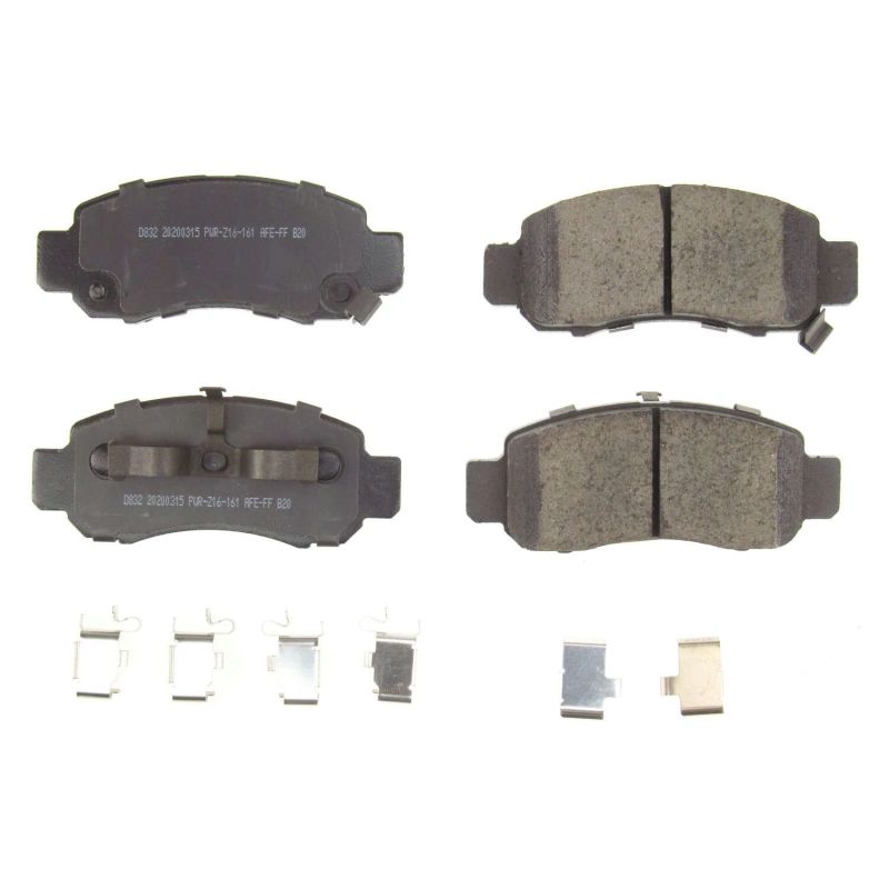 PSB Z17 Evolution Brake Pads - Power Stop 00-06 Honda Insight Front Z17 Evolution Ceramic Brake Pads w/Hardware