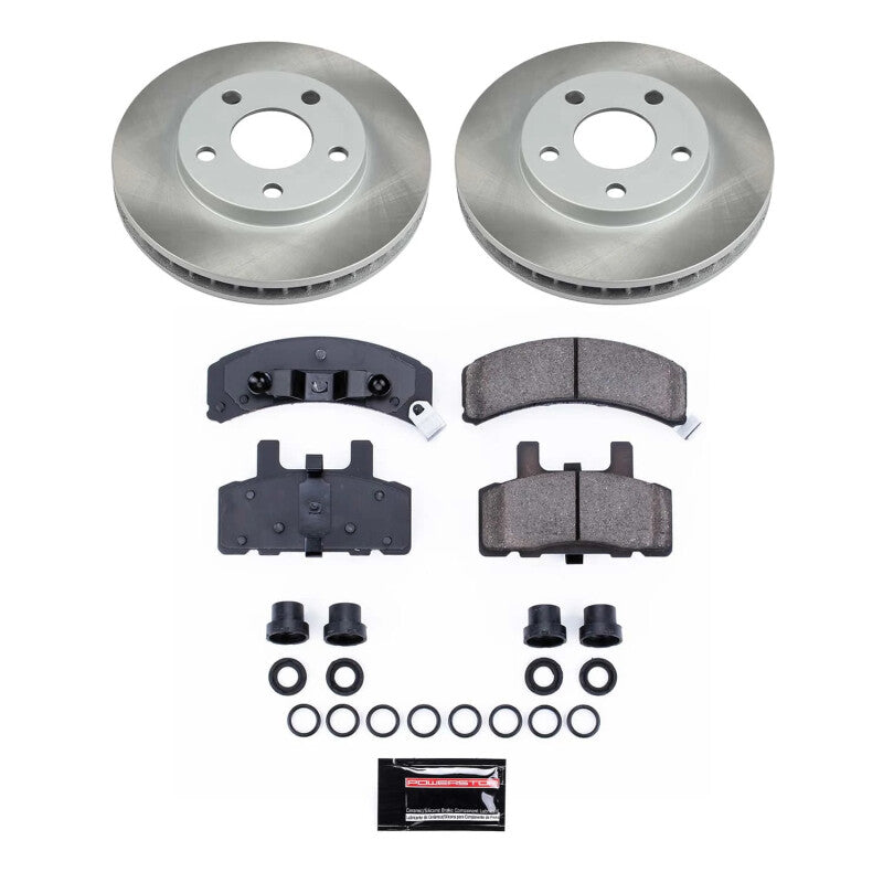 PSB Semi-Coated Rotor Kits - Power Stop 90-92 Cadillac Fleetwood Front Semi-Coated Rotor Kit