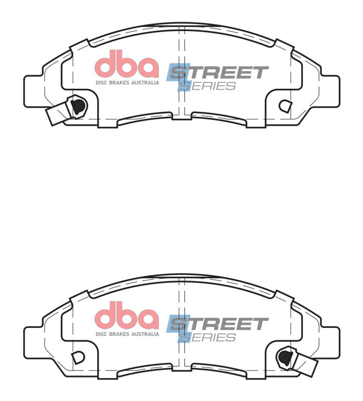 DBA Street Series Brake Pads - DBA 04-08 Chevrolet Colorado Street Series Front Brake Pads