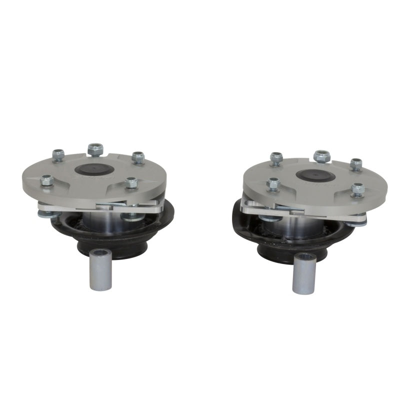 BBK Caster Camber Plate Kit - BBK 05-14 Mustang Caster Camber Plate Kit - Silver Anodized Finish
