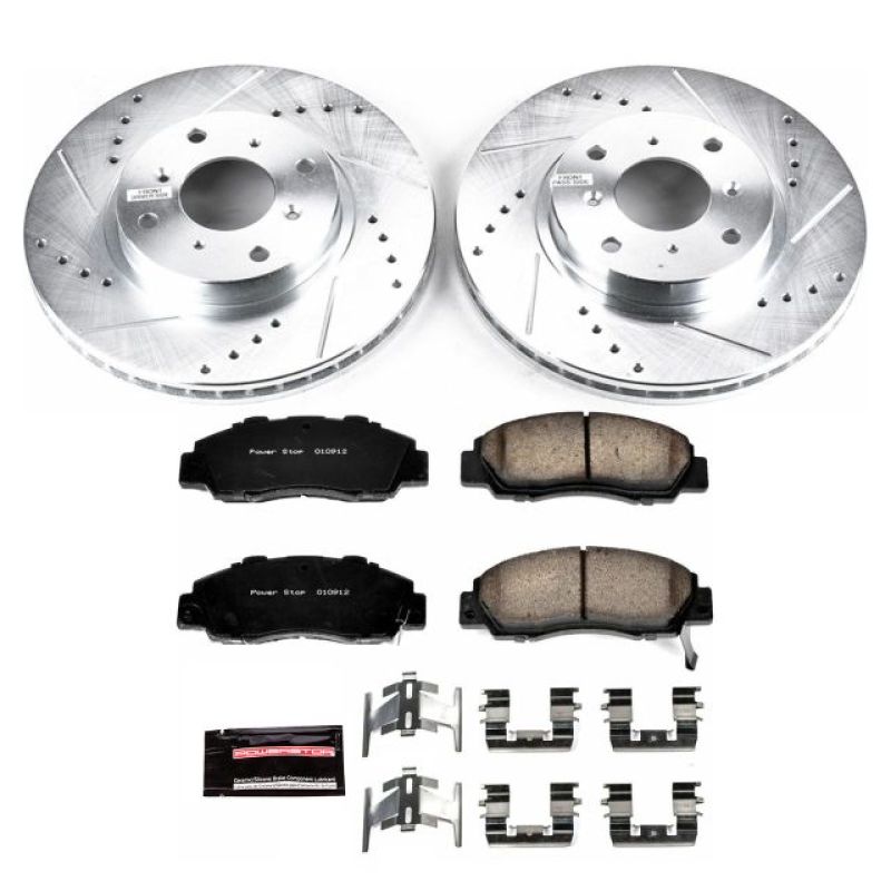 PSB Z23 Evolution Kit - Power Stop 93-96 Honda Prelude Front Z23 Evolution Sport Brake Kit
