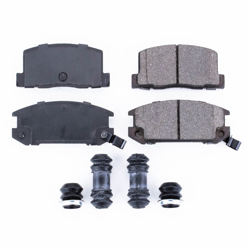 PSB Z17 Evolution Brake Pads - Power Stop 91-95 Toyota MR2 Rear Z17 Evolution Ceramic Brake Pads w/Hardware