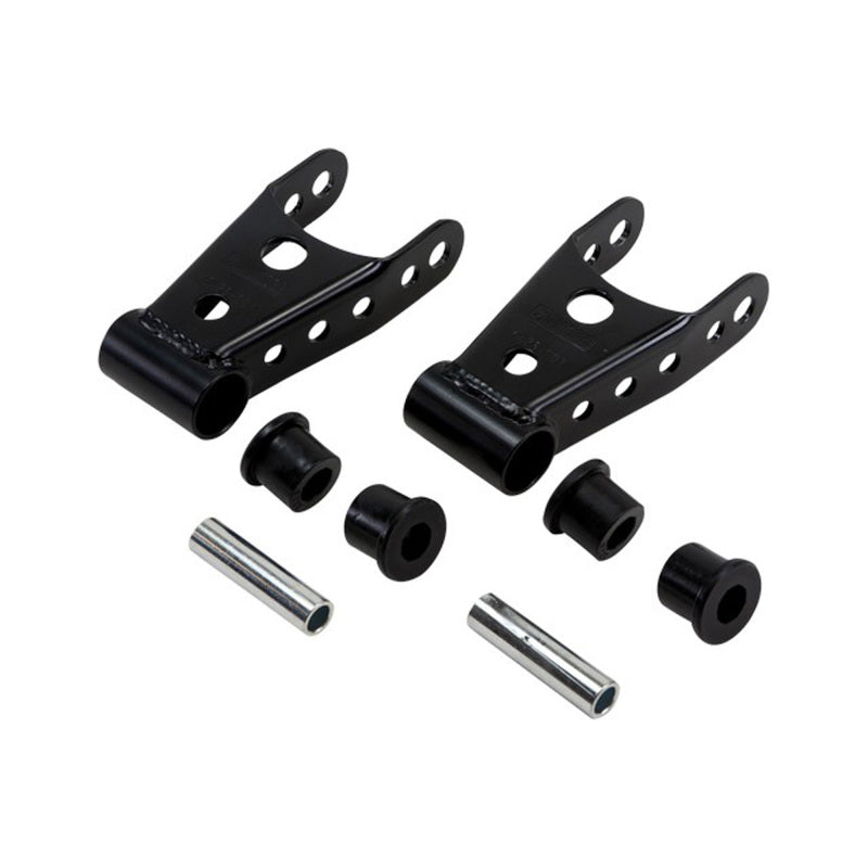 BT Shackle Kit - Belltech Shackle kit 2011+ Chevrolet Silverado/Sierra 3/4 Ton Pickup 1in Rear Drop