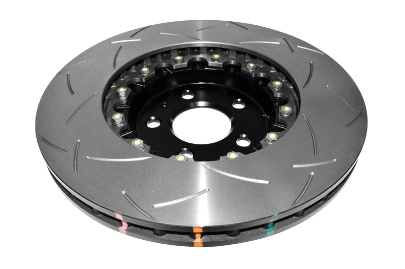 DBA 5000 Series Slotted Rings - DBA 10-12 Audi S4 Front 5000 Series Slotted Rotor w/Black Hat