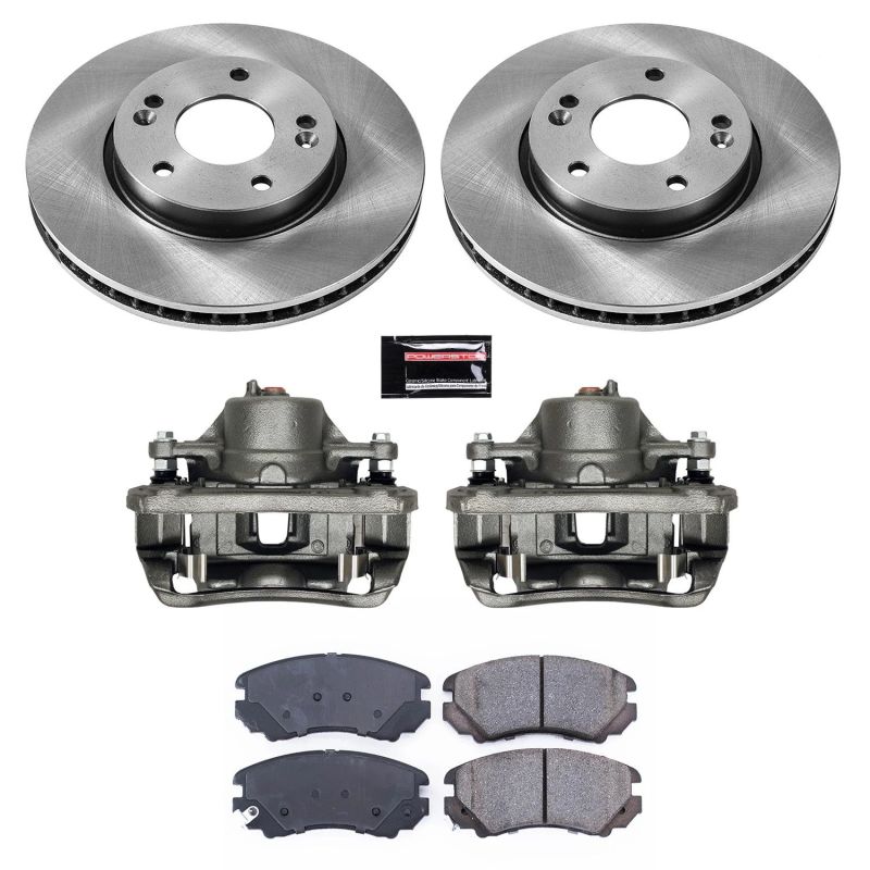 PSB Autospecialty Kit w/Cals - Power Stop 10-11 Kia Soul Front Autospecialty Brake Kit w/Calipers
