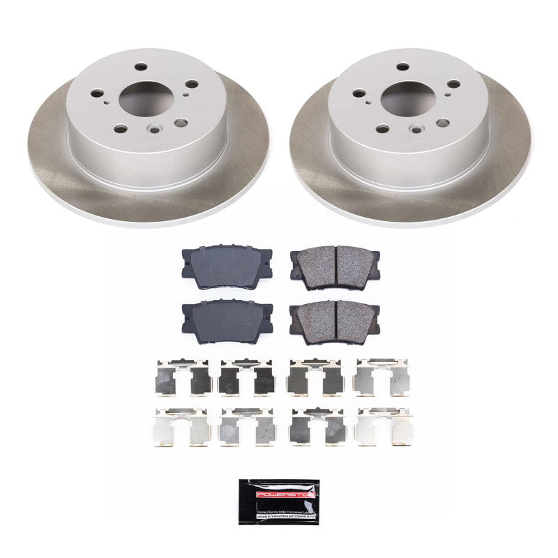 PSB Semi-Coated Rotor Kits - Power Stop 07-11 Toyota Camry Rear Semi-Coated Rotor Kit
