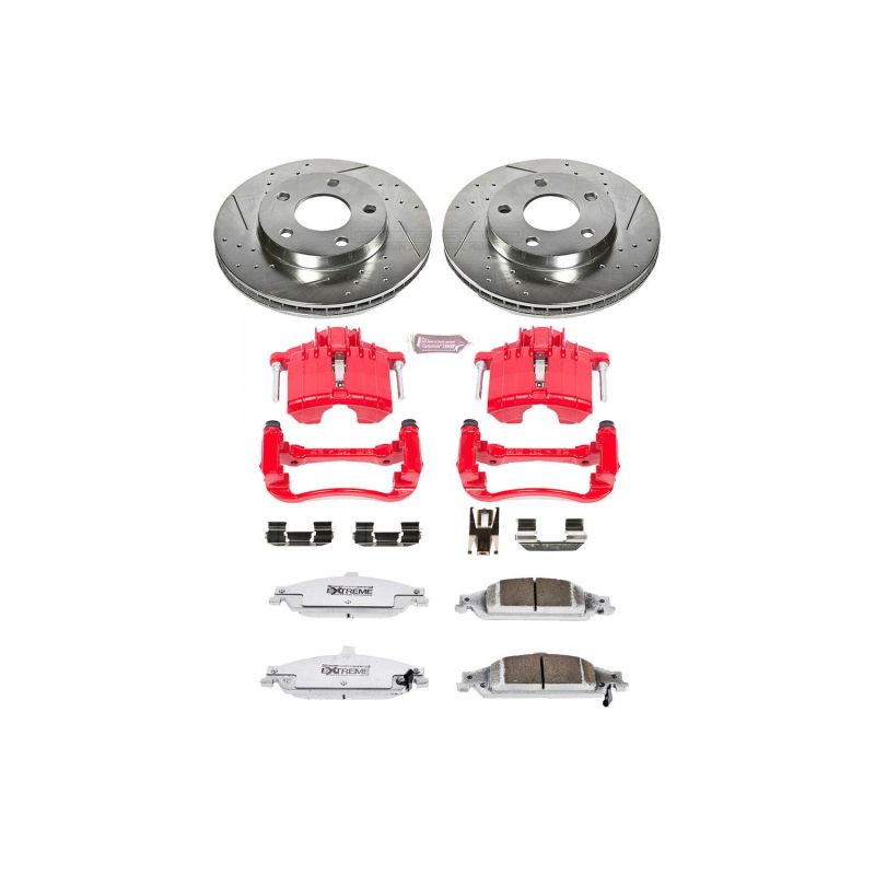 PSB Z26 Street Kit w/Cals - Power Stop 04-05 Chevrolet Classic Front Z26 Street Warrior Brake Kit w/Calipers