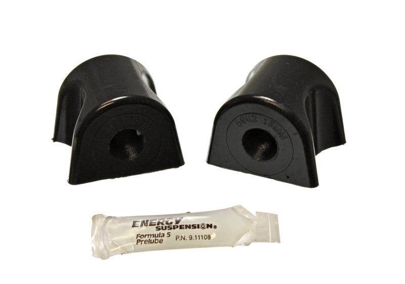 ES Sway Bar Bushings - Black - Energy Suspension 13 Scion FR-S / Subaru BRZ Black 18mm Front Sway Bar Bushing Kit