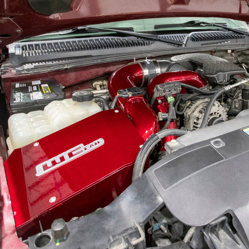 WCF Intake Kit - Wehrli 06-07 Duramax LBZ 4in Intake Kit w/ Air Box - Chevy Orange