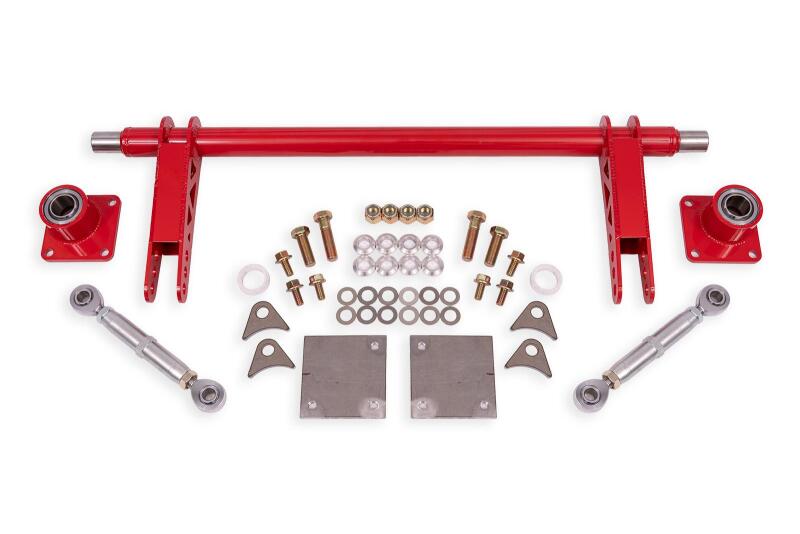 BMR Sway Bar Kits - BMR 79-04 Ford Mustang 1.375in Rear Weld-on Anti-roll Bar Kit Hollow - Red