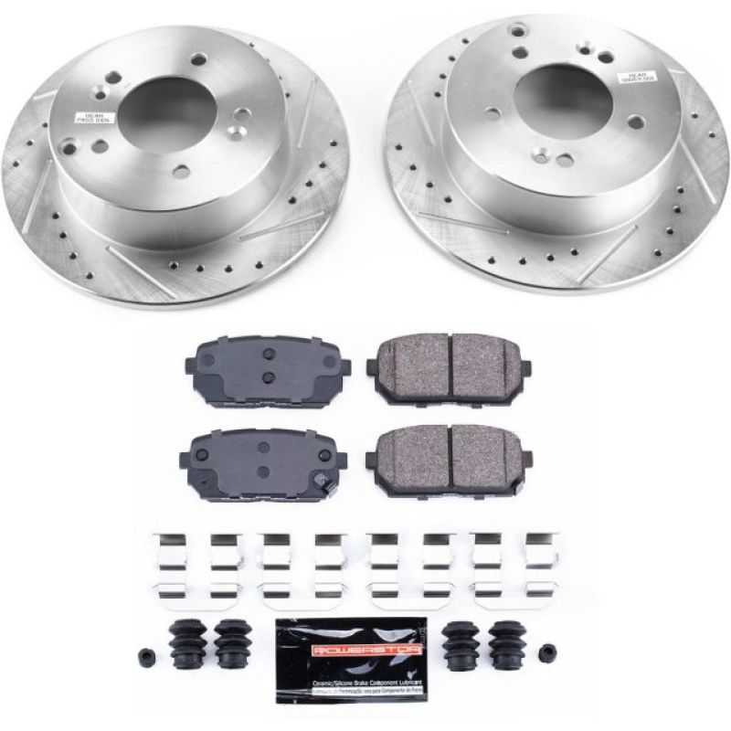 PSB Z23 Evolution Kit - Power Stop 07-10 Kia Rondo Rear Z23 Evolution Sport Brake Kit