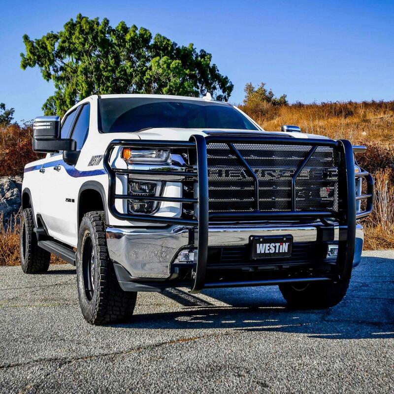 WES HDX Grille Guards - Westin 2020 Chevrolet Silverado 2500/3500 HDX Grille Guard - Black