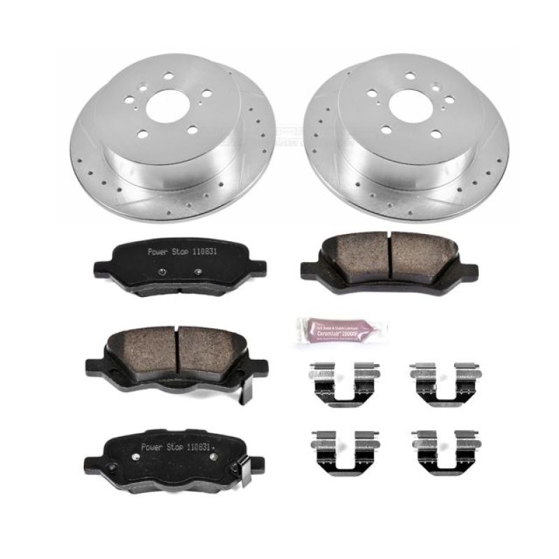 PSB Z23 Evolution Kit - Power Stop 09-16 Toyota Venza Rear Z23 Evolution Sport Brake Kit
