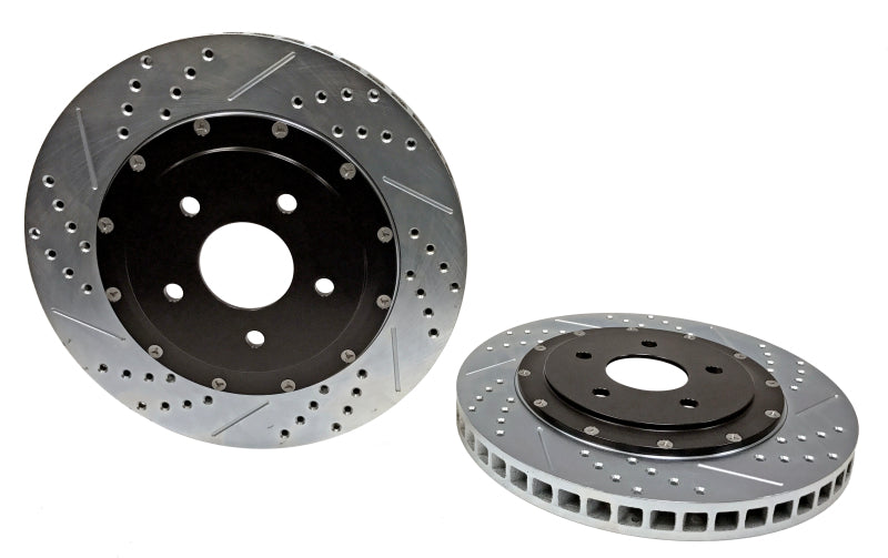 BAE Eradispeed Rotors - Baer Brakes 06-09 Cadillac XLR V Eradispeed+ Front SDZ 2-Piece Performance Brake Rotors
