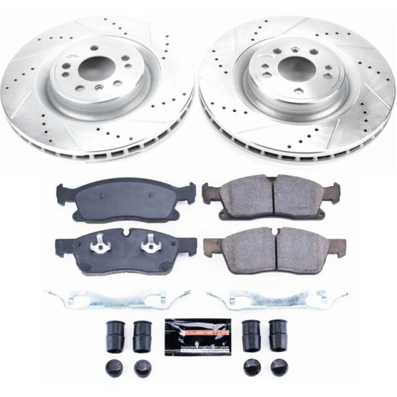PSB Z23 Evolution Kit - Power Stop 2016 Mercedes-Benz GLE300d Front Z23 Evolution Sport Brake Kit