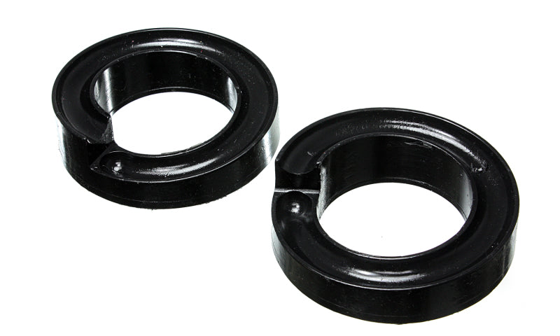 ES Spring Isolators - Black - Energy Suspension 2005-07 Ford F-250/F-350 SD 2/4WD Front Coil Spring Isolator Set - Black