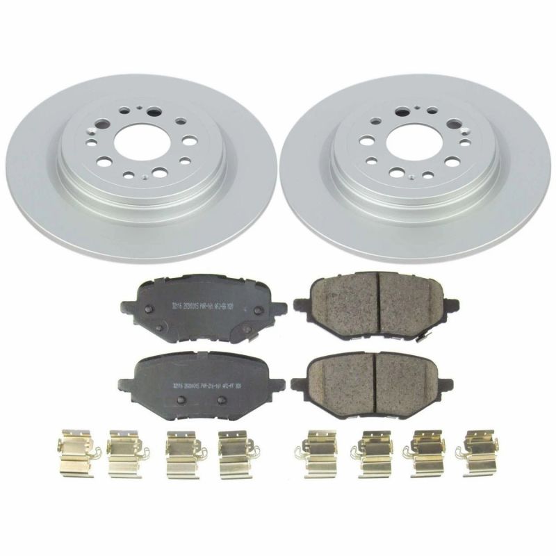PSB Z17 Evolution Coated Kit - Power Stop 17-19 Honda Clarity Rear Z17 Evolution Geomet Coated Brake Kit