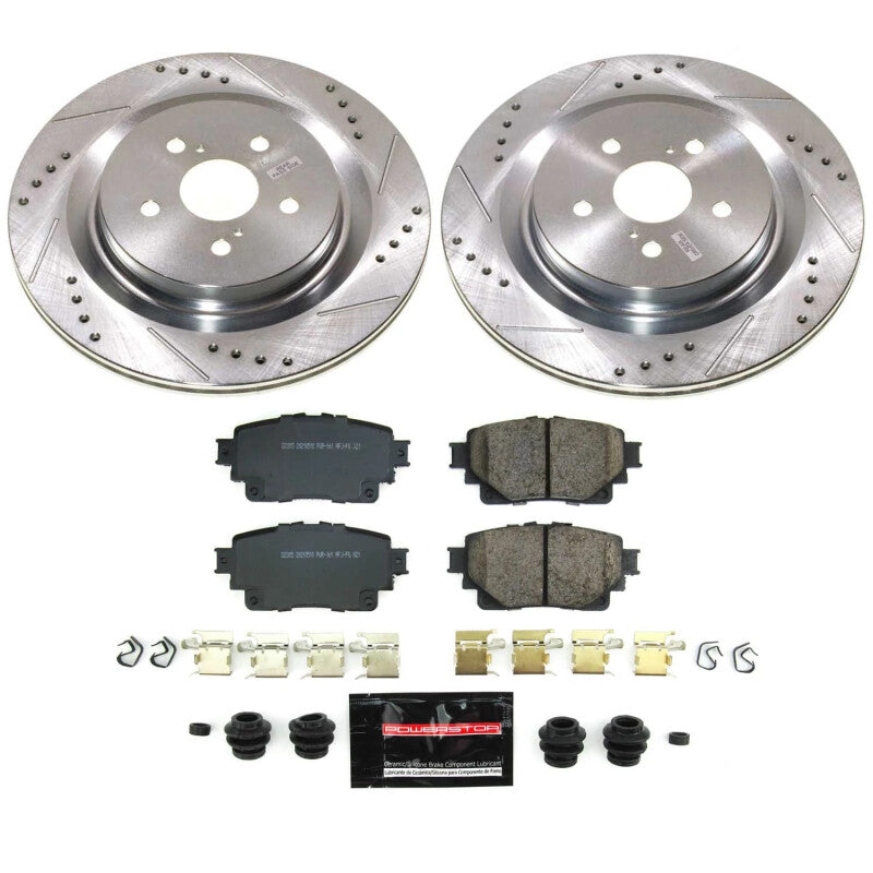 PSB Z23 Evolution Kit - Power Stop 20-22 Toyota Highlander Rear Z23 Evolution Brake Kit