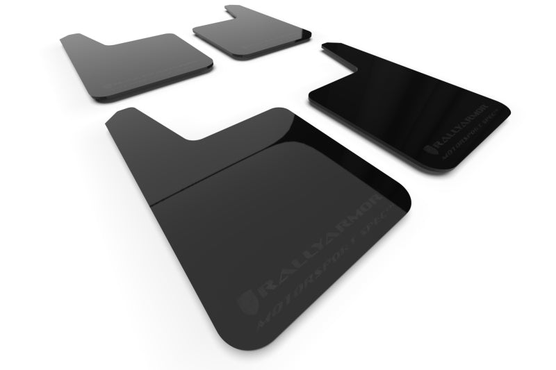 RAL Mudflap Adapter - Rally Armor Universal Motorsport Spec Black UR Mud Flap Metallic Black Logo