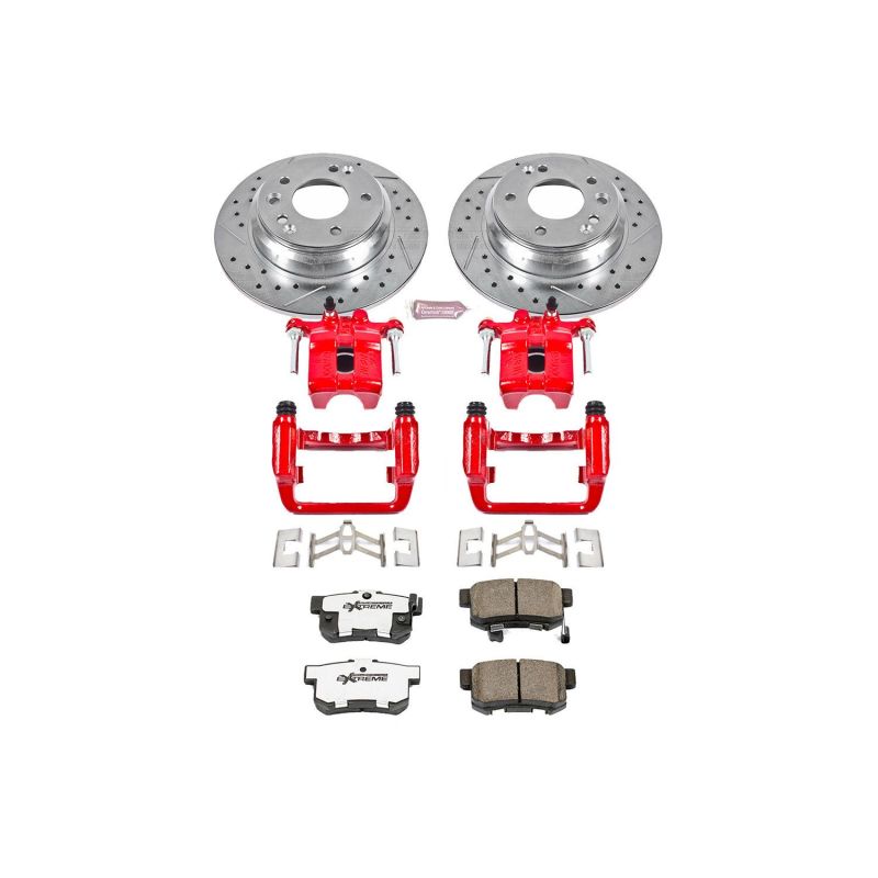 PSB Z26 Street Kit w/Cals - Power Stop 99-01 Acura RL Rear Z26 Street Warrior Brake Kit w/Calipers