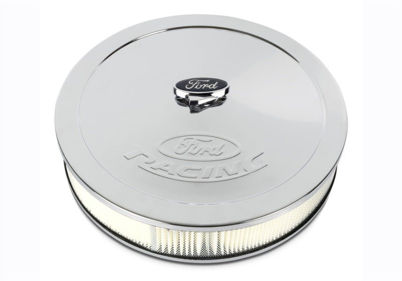 FR Air Cleaners - Ford Racing Chrome Air Cleaner w/ Emblem