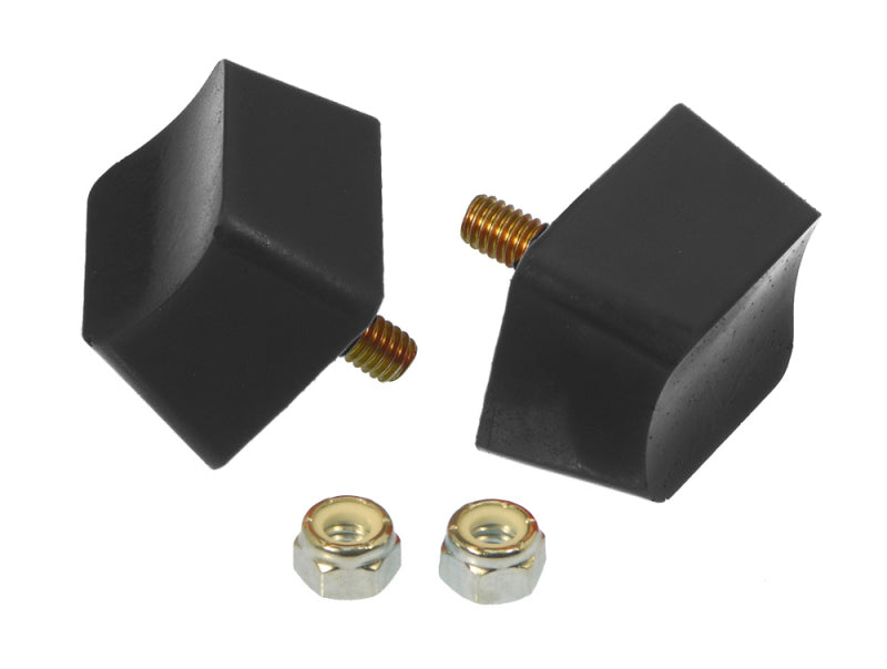 PRO Bump Stops - Blk - Prothane Universal Bump Stop 1X1 3/4X1 7/16 Crvd Top - Black