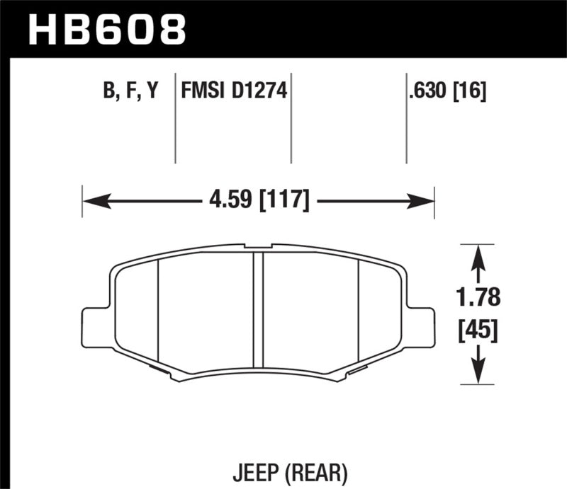 HAWK HPS Brake Pad Sets - Hawk HPS Street Brake Pads