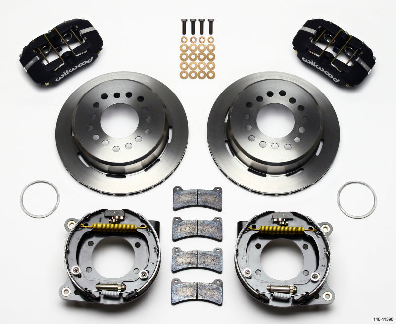 WIL Dynapro Brake Kit - Wilwood Dynapro Low-Profile 11.00in P-Brake Kit Ford 8.8 w/2.50in Offset-5 Lug