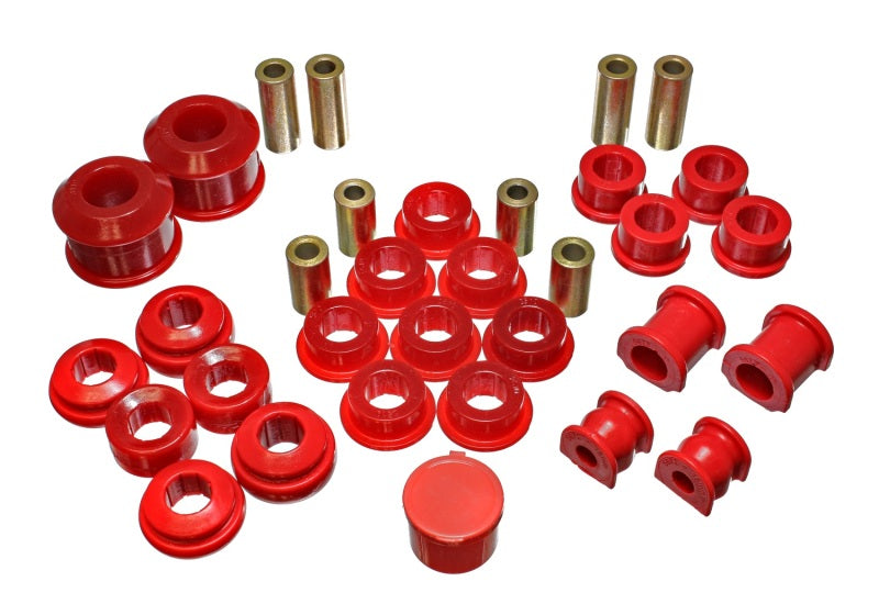 ES Hyper-Flex Sets - Red - Energy Suspension 02-05 Honda Civic Si Red Hyper-Flex Master Bushing Set