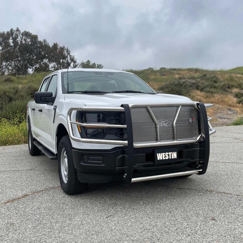 WES HDX Grille Guards - Westin 21-22 Ford F-150 (Excl. Raptor/Platinum) HDX Grille Guard - SS