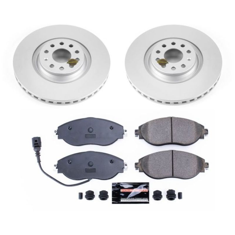PSB Z23 Evolution Coated Kit - Power Stop 12-17 Volkswagen CC Front Z23 Evolution Sport Coated Brake Kit