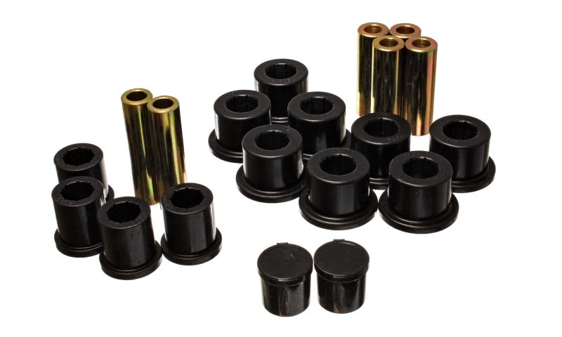 ES Spring/Shackle Bush - Black - Energy Suspension Rear Spring Bushing Set - Black