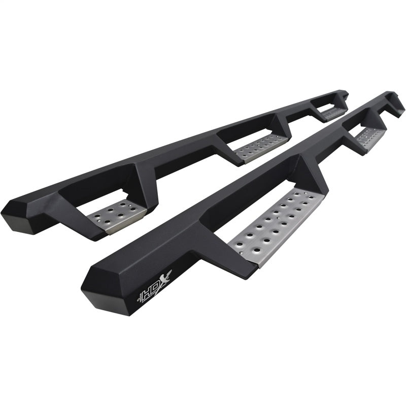 WES Nerf Bars - HDX Drop - Westin 2020 Chevy Silverado 2500/3500 Crew Cab (8ft Bed) W2W Nerf Step Bars - Textured Black