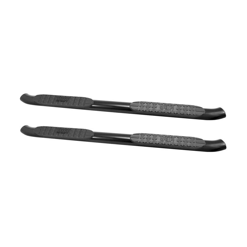 WES Nerf Bars - PRO TRAXX 4 - Westin 2007-2013 Chevy Silverado 1500 Reg Cab PRO TRAXX 4 Oval Nerf Step Bars - Black