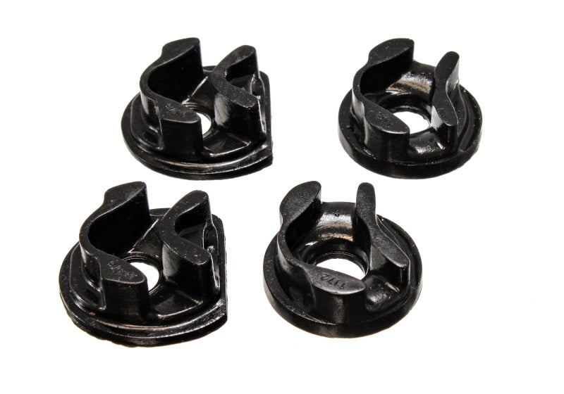ES Motor Mounts - Black - Energy Suspension 01-05 Honda Civic/CRX Black Motor Mount Inserts (Manual Transmission) (2 Torque Mo