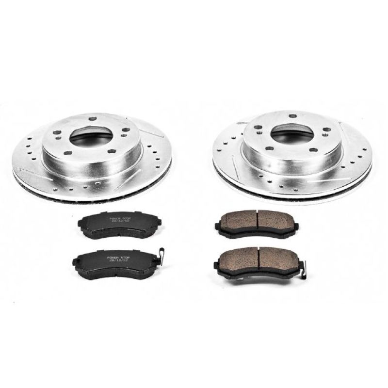 PSB Z23 Evolution Kit - Power Stop 94-96 Nissan 240SX Front Z23 Evolution Sport Brake Kit