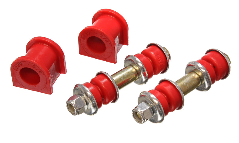 ES Sway Bar Bushings - Red - Energy Suspension 90-95 Mazda Protege/323 Red 3/4inch Front Sway Bar Bushing Set (Sway bar end link
