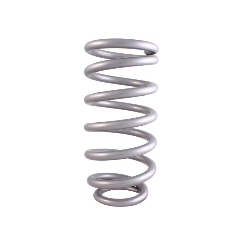 QAP Springs - 4-1/8 ID - QA1 4-1/8in ID Tapered High Travel Spring - 10in Length x 500lbs/in - Silver Powder Coated