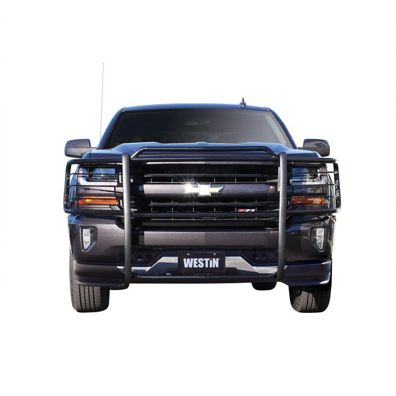 WES Sportsman Grille Guards - Westin 2007-2013 Chevrolet Silverado 1500LD Sportsman Grille Guard - Black