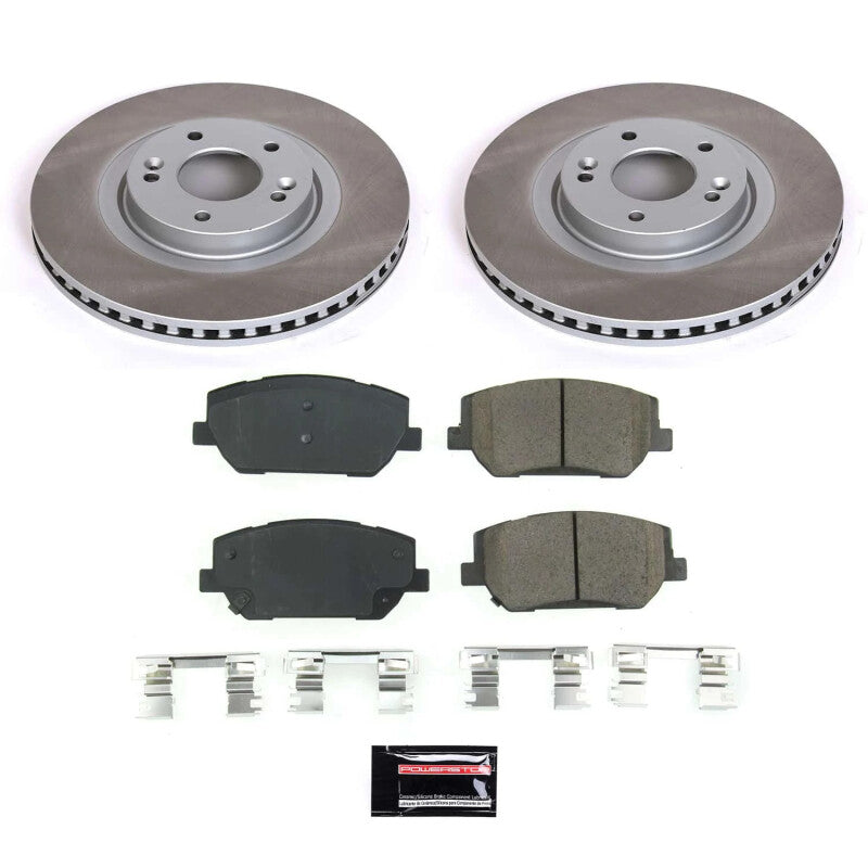 PSB Semi-Coated Rotor Kits - Power Stop 19-20 Hyundai Santa Fe Front Semi-Coated Rotor Kit